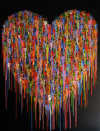 A Heart In Love - Painting by Waleska Nomura